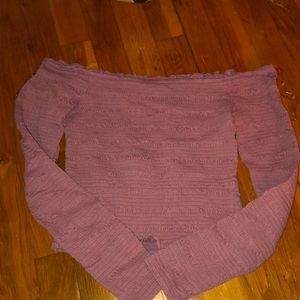 Dusty pink long sleeve shirt